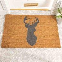 Artsy Doormats Country Home Stagshead Extra Large Doormat, Brown