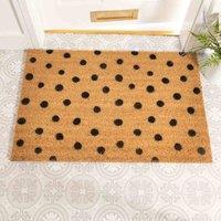 Artsy Doormats Country Home Dots Doormat, Brown