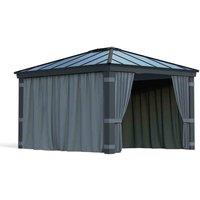 Palram - Canopia Canopia by Palram Dallas 4300 Garden Gazebo Curtain Set 4Pc - Grey, Grey