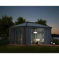 Palram - Canopia Canopia by Palram Dallas 4900 Gazebo Curtain Set 4pc - Grey, Grey