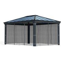 Palram - Canopia Canopia by Palram Dallas 4900 Gazebo Netting Set 4Pc - Grey, Grey