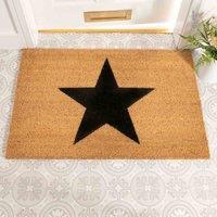 Artsy Doormats Country Home Star Extra Large Grey Doormat, Brown
