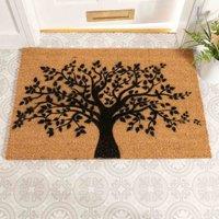 Artsy Doormats Country Home Tree Of Life Extra Large Grey Doormat, Brown
