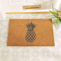 Artsy Doormats Pineapple Grey Doormat, Brown