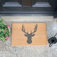 Artsy Doormats Stagshead Grey Doormat, Brown