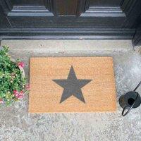 Artsy Doormats Star Grey Doormat, Brown