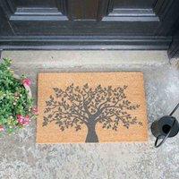 Artsy Doormats Tree Of Life Grey Doormat, Brown