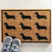 Artsy Doormats Dachshund Doormat, Brown
