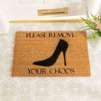 Artsy Doormats Remove Your Choos Doormat, Brown