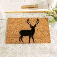 Artsy Doormats Stag Doormat, Brown
