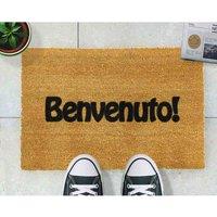 Artsy Doormats Benvenuto Doormat, Brown