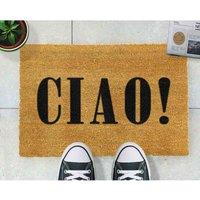 Artsy Doormats Ciao Doormat, Brown