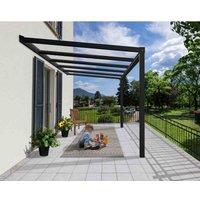 Palram - Canopia Canopia by Palram Stockholm Patio Cover 3.4X3.7 Clear - Grey, Grey