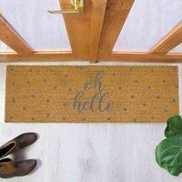 Artsy Doormats Grey Oh Hello Spotty Patio Doormat, Brown