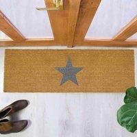 Artsy Doormats Grey Star Patio Doormat, Brown