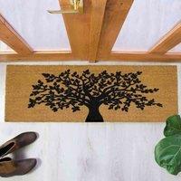 Artsy Doormats Tree Of Life Harmony Double Door / Patio Doormat, Brown