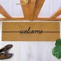 Artsy Doormats Welcome Patio Doormat, Brown