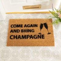 Artsy Doormats Bring Champagne Doormat, Brown
