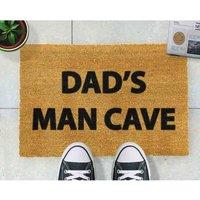 Artsy Doormats Dad's Man Cave Doormat, Brown