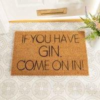 Artsy Doormats If You Have Gin Come On In Doormat, Brown
