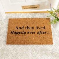 Artsy Doormats And They Lived Happily Ever After Doormat, Brown