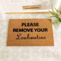 Artsy Doormats Please Remove Your Louboutins Doormat, Brown