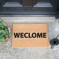 Artsy Doormats Weclome Funny Doormat, Brown