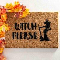 Artsy Doormats Witch Please Doormat, Brown