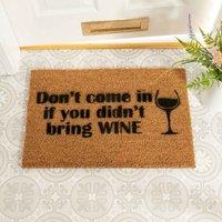 Artsy Doormats Without Wine Doormat, Brown