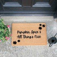 Artsy Doormats Pumpkin Spice And All Things Nice Doormat, Brown