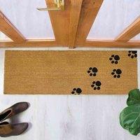 Artsy Doormats Paw Prints Patio Doormat, Brown