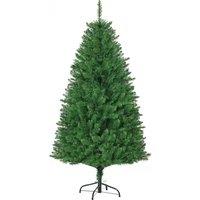 Bon Noel 5Ft Prelit Artificial Christmas Tree with Warm White Light Xmas Decoration, Green