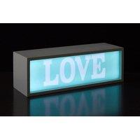 Interiors by PH Led Light Box Love, Blue