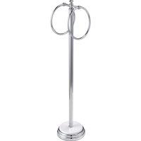 Showerdrape Opera Freestanding Double Towel Ring, White