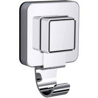 Showerdrape Pushloc Single Robe Hook, Silver