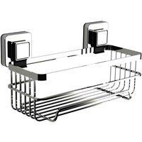 Showerdrape Pushloc Bottle Basket, Silver