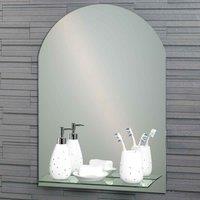 Showerdrape Greenwich Arch Mirror With Vanity Shelf