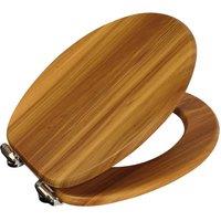 Showerdrape Norfolk Soft Close Toilet Seat - Antique Pine & Chrome