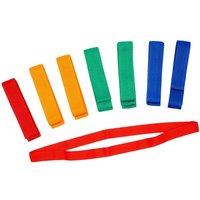 Pre-Sport Team Bands (pack Of 10) (120Cm, Red), Red