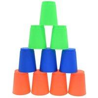 Pre-Sport Stacking Cups (pack Of 12) (blue/Green/Orange), Blue