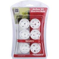 Masters Airflow Practice Balls White (pack Of 6)