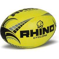 Rhino Cyclone Rugby Ball (fluo Yellow, 5), Yellow