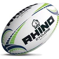 Rhino Cyclone Rugby Ball (5, White), White