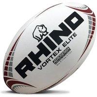 Rhino Vortex Elite Replica Rugby Ball (mini (size 1), White), White