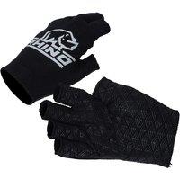 Rhino Pro Half Finger Mitts Junior (medium/Large, Black), Black