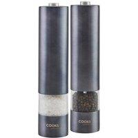 Cooks Professional Electric Automatic Salt & Pepper Mill Set Graphite, Grey