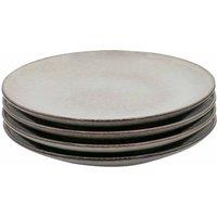 Cooks Professional 4 x 26cm Large Ceramic Dinner Plates Grey, Grey