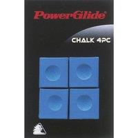 Powerglide Snooker Chalk (4 Pack) (blue), Blue