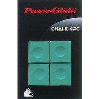 Powerglide Snooker Chalk (4 Pack) (green), Green