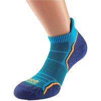 1000 Mile Run Socklet Mens (twin Pack) (medium, Kingfisher/Navy), Blue